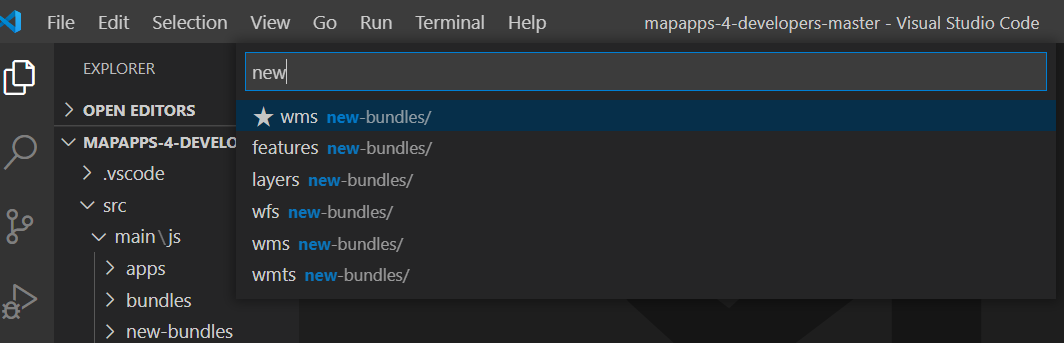 Pick list with filtered bundle path